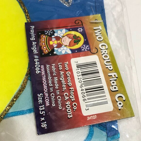 Christmas Garden Flag Praying Angel 13.5x18 Small Decorative Applique House Flag - Picture 6 of 7